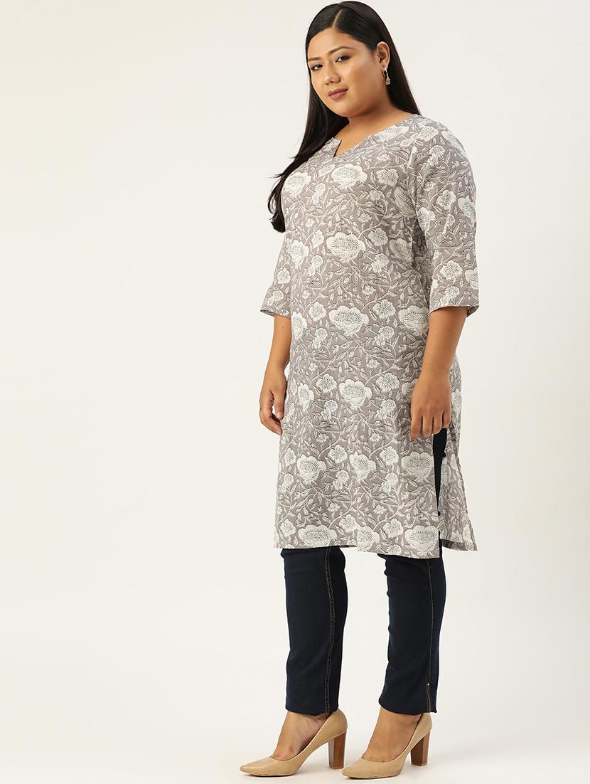 women's straight kurta - 20051826 - Standard Image - 2