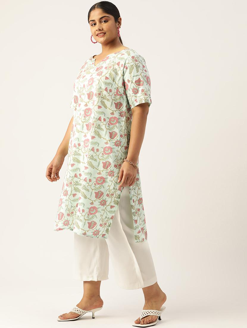 women's straight kurta - 20051828 - Standard Image - 2