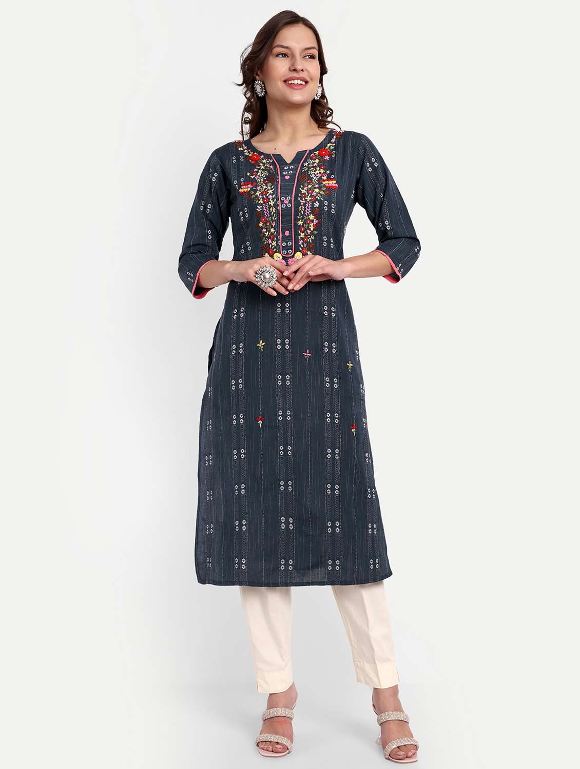 women's straight kurta - 20051925 - Zoom Image - 0