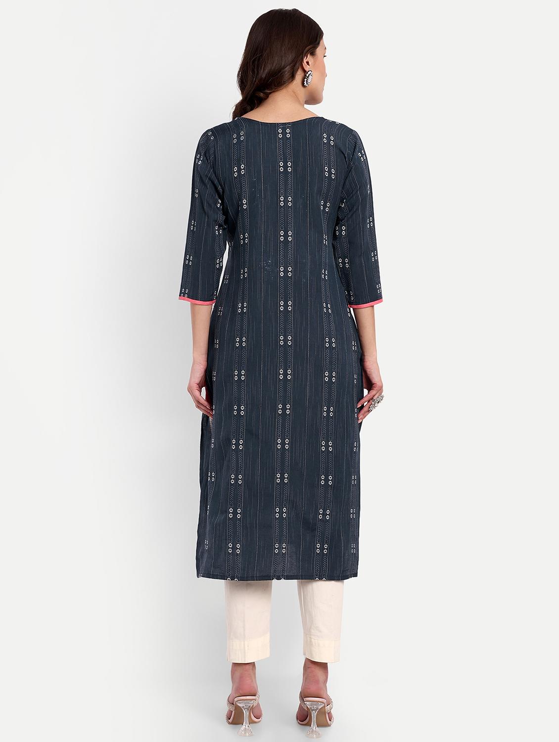 women's straight kurta - 20051925 - Standard Image - 2