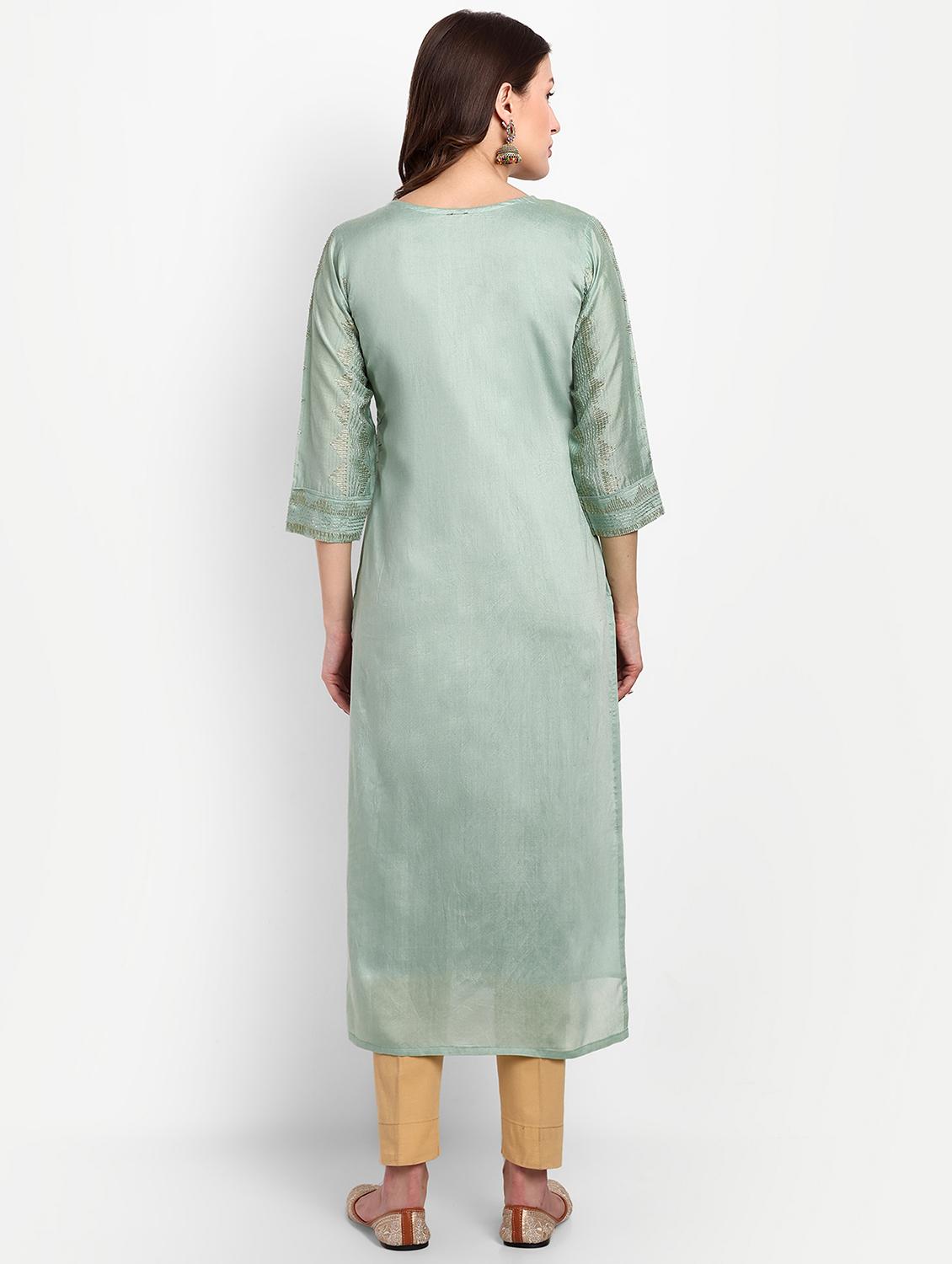women's straight kurta - 20051937 - Standard Image - 2