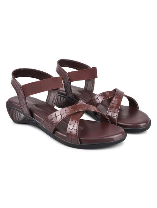 dollphin women flat sandal with elastic strappy for party wear - 20052071 - Standard Image - 0