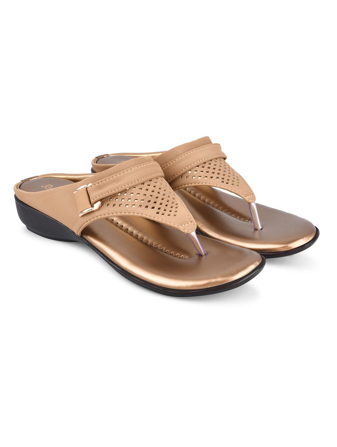 beige pvc slip on sandals - 20052090 - Zoom Image - 0