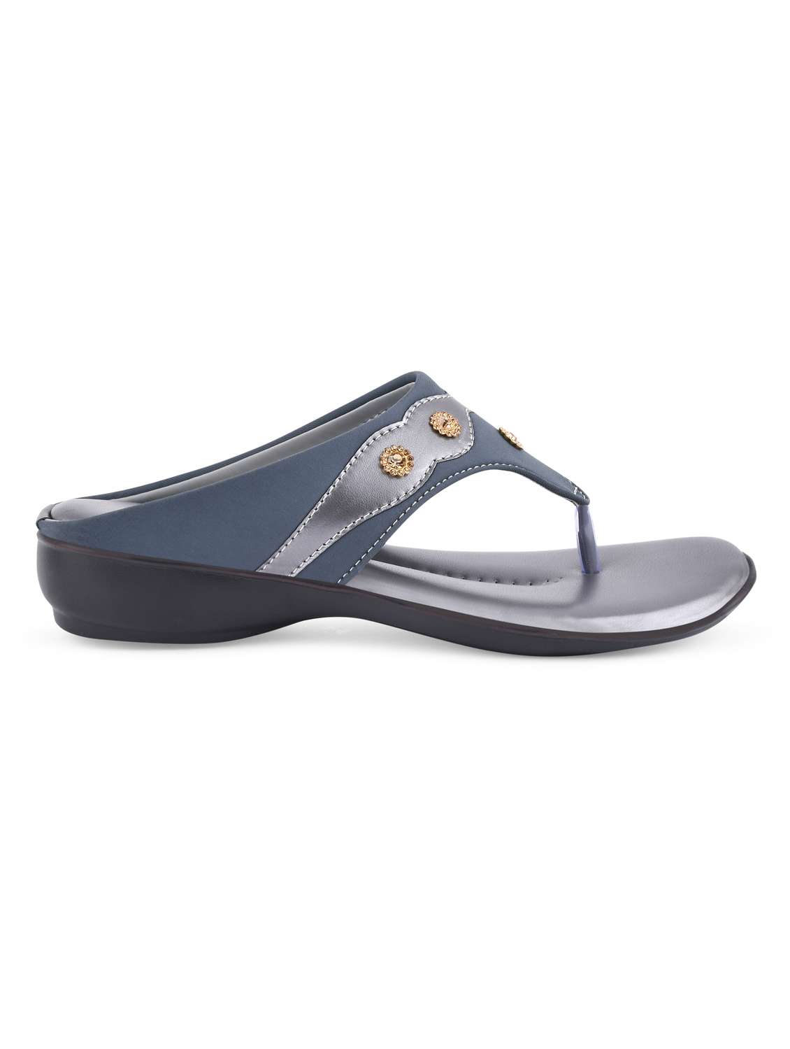 grey pvc slip on sandals - 20052096 - Standard Image - 2