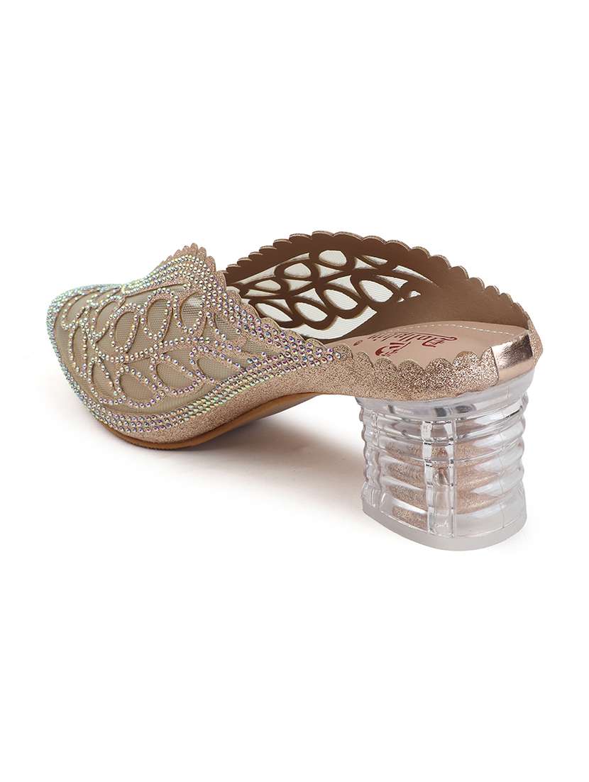 silver pu mules - 20052108 -  Standard Image - 2