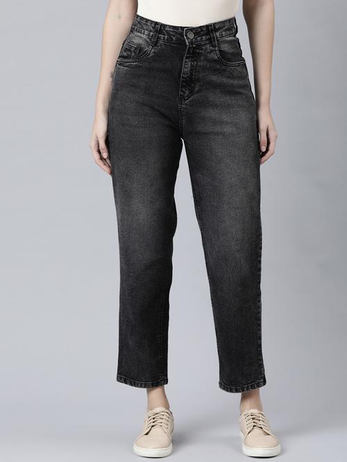 women's plain mom fit jeans - 20052153 -  Standard Image - 0