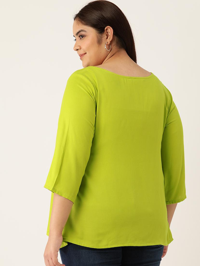 women's a line x neck top - 20053062 - Standard Image - 2