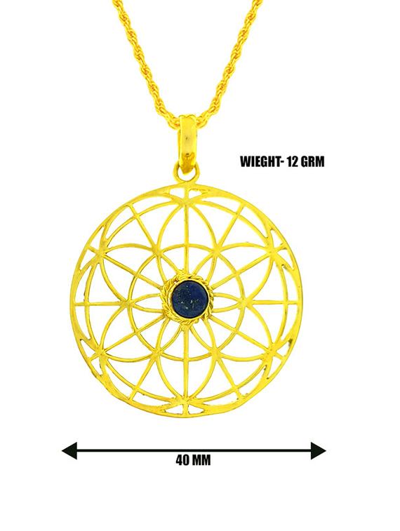 gold plated brass pendant - 20055693 - Standard Image - 2