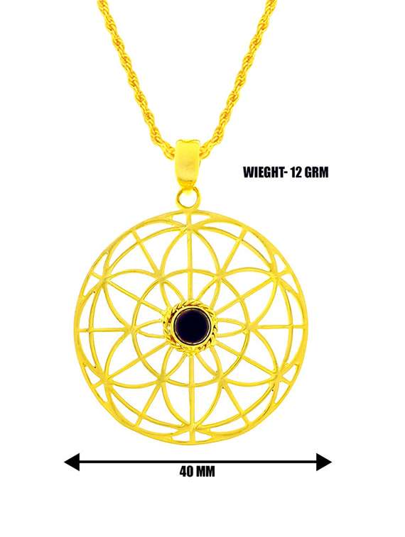 gold plated brass pendant - 20055694 -  Standard Image - 2