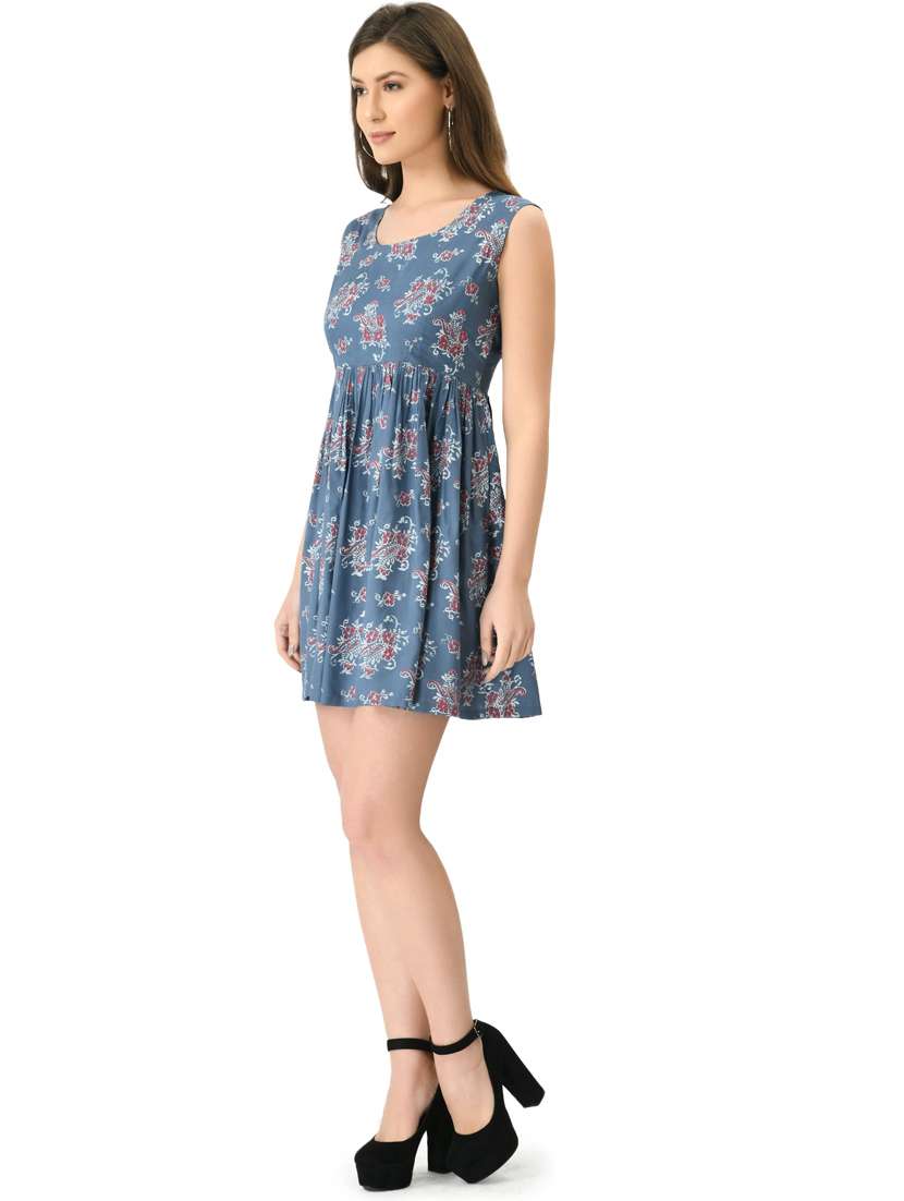 women's fit & flare floral dress - 20056067 -  Standard Image - 2