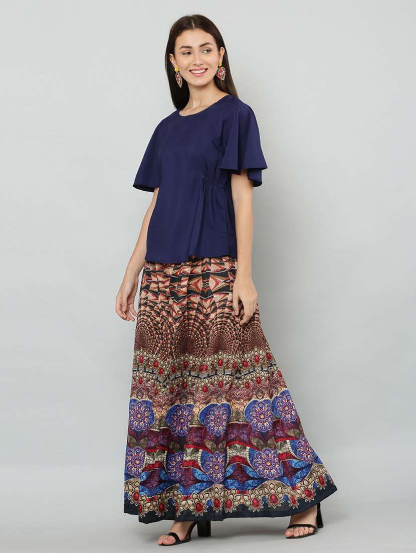 printed top & skirt co-ords set - 20056086 - Standard Image - 2