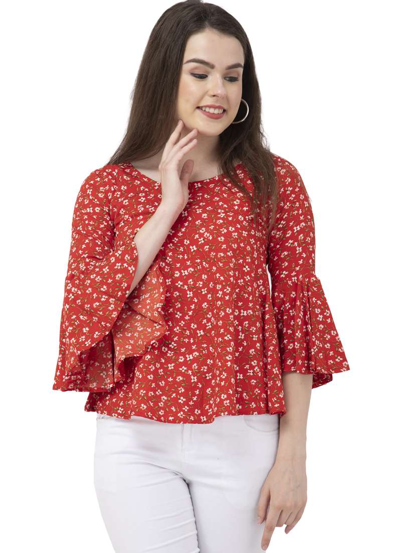 women's straight round neck top