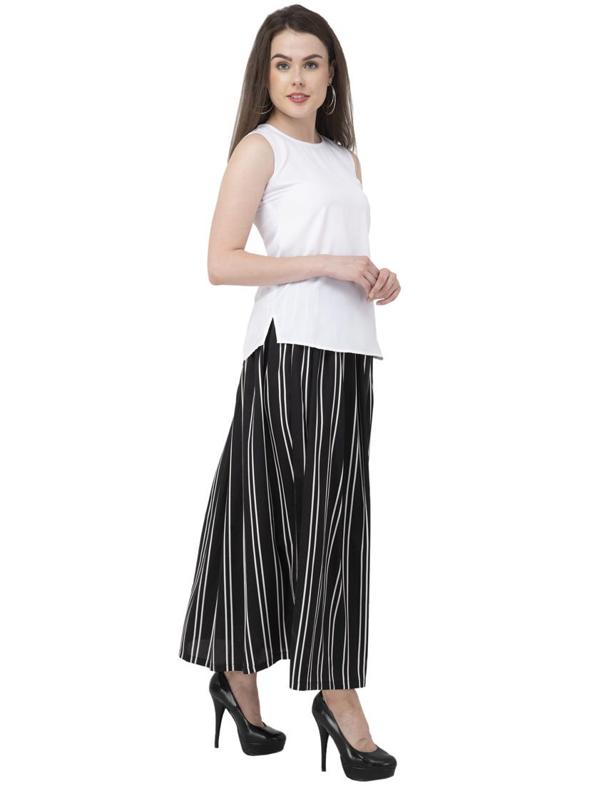 women's straight round neck top - 20056094 - Standard Image - 2