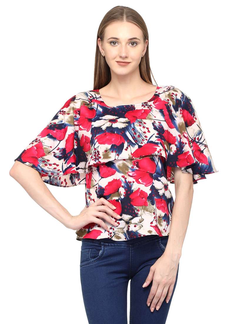 women's layered round neck top - 20056096 -  Zoom Image - 0