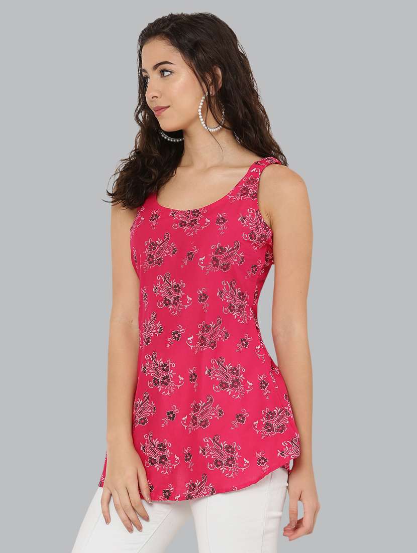 women's a line round neck top - 20056121 -  Standard Image - 2