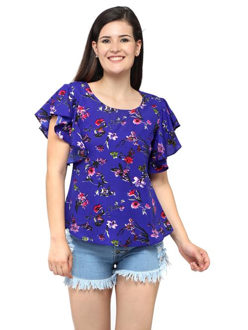 women's straight round neck top - 20056125 -  Standard Image - 0