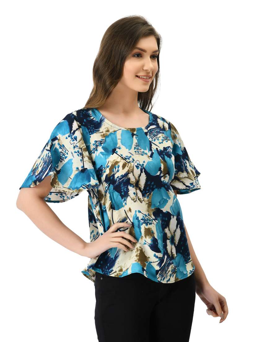 women's a line round neck top - 20056132 -  Standard Image - 2