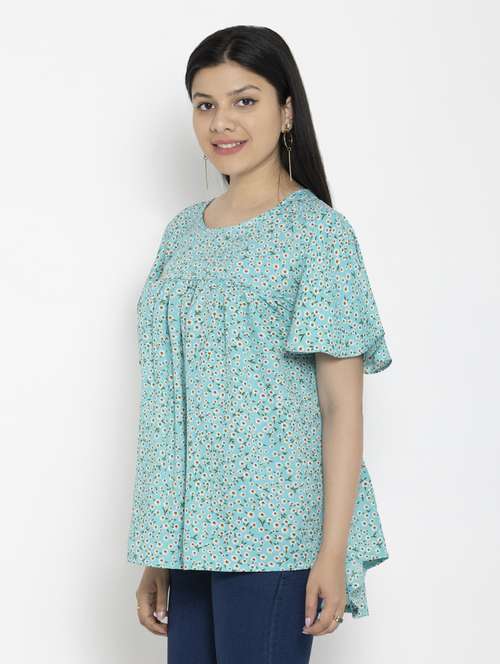 women's straight round neck top - 20056141 -  Standard Image - 0