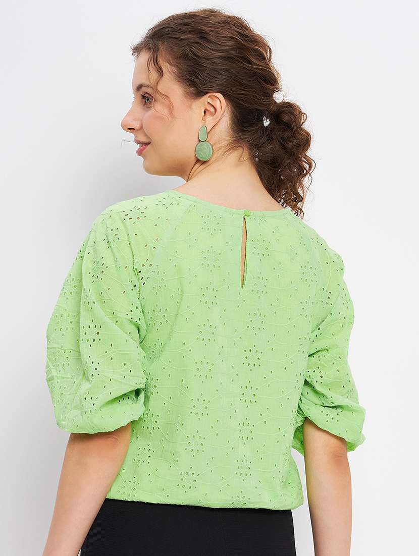 women's straight round neck top - 20056163 -  Standard Image - 2