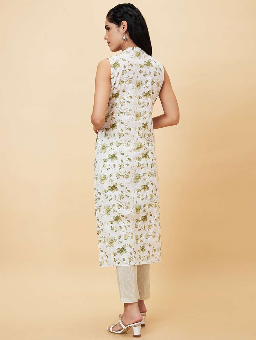 women white kurta pant set - 20056386 -  Standard Image - 2