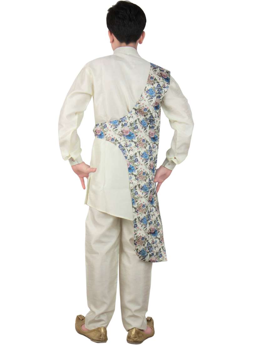 boys printed kurta pajama set - 20057528 -  Standard Image - 2