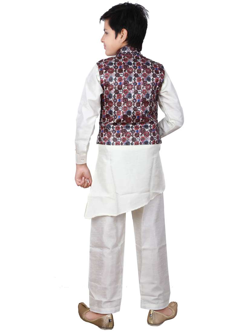 boys kurta pyjama with jacket - 20057532 -  Standard Image - 2