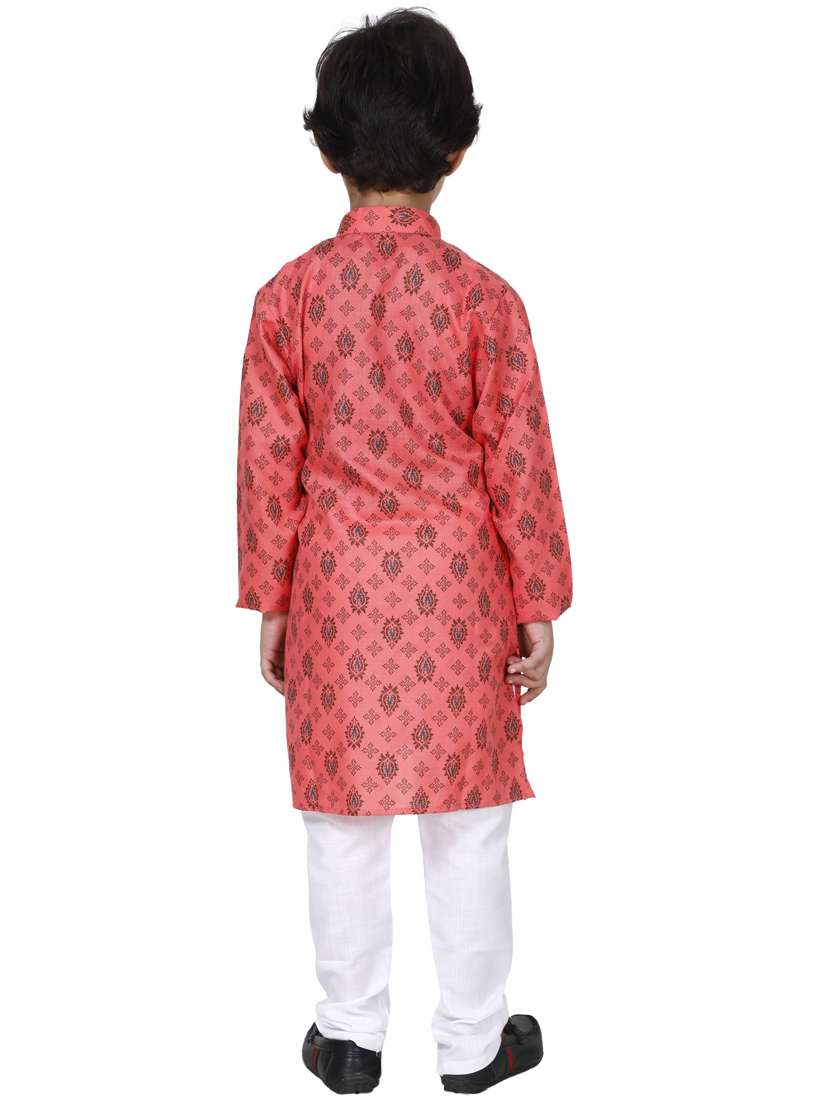 boys printed kurta pajama set - 20057575 -  Standard Image - 2