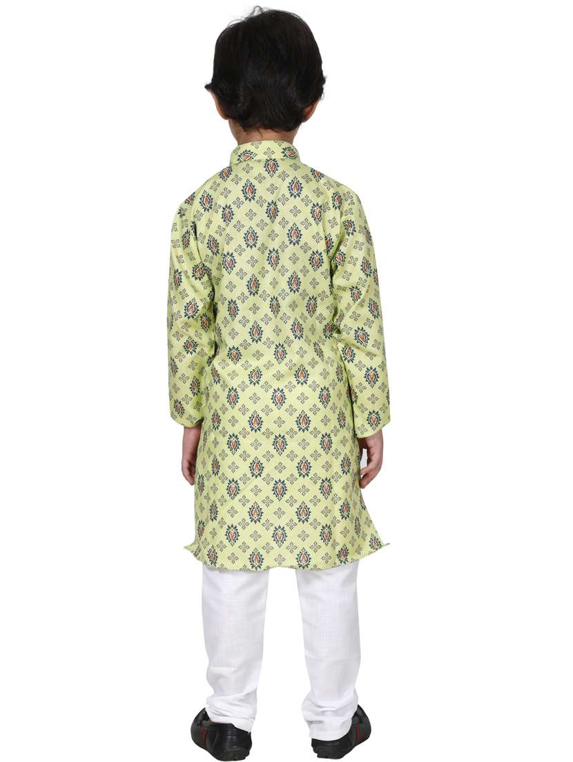 boys printed kurta pajama set - 20057577 -  Standard Image - 2