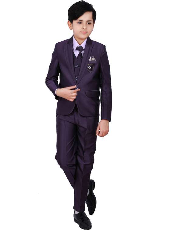 boys solids suit sets