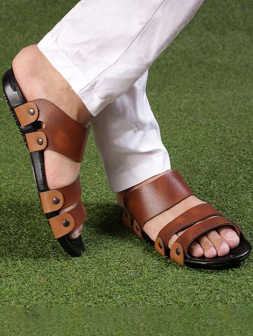 tan slip on sandal - 20059880 -  Standard Image - 0