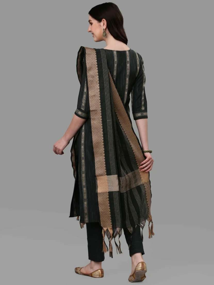 women green kurta pant set with dupatta - 20059887 -  Standard Image - 2