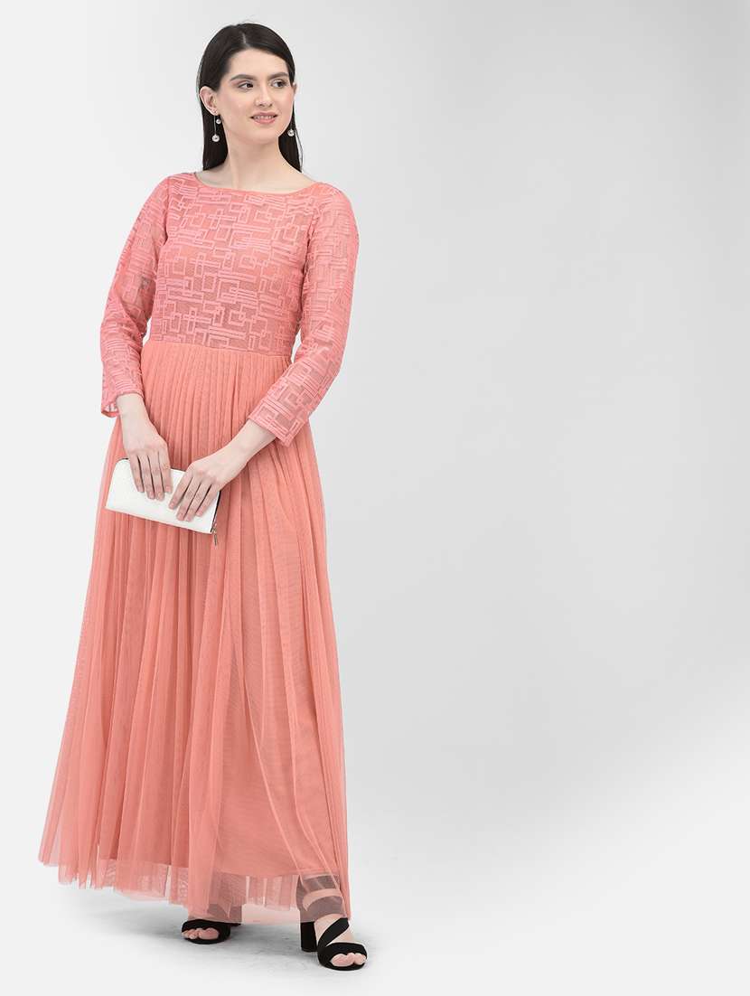 women's fit & flare solid dress