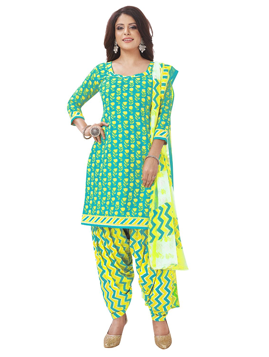 women printed unstitched suit set - 20059978 - Zoom Image - 0