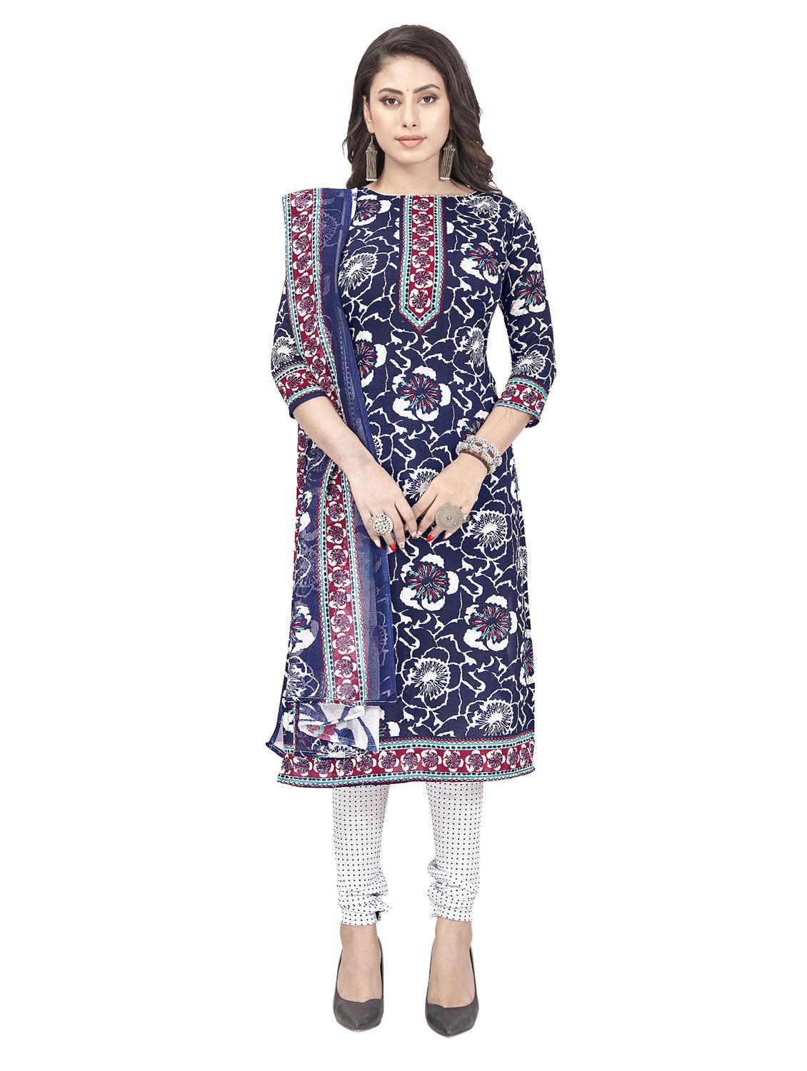 women printed unstitched suit set - 20059988 - Zoom Image - 0