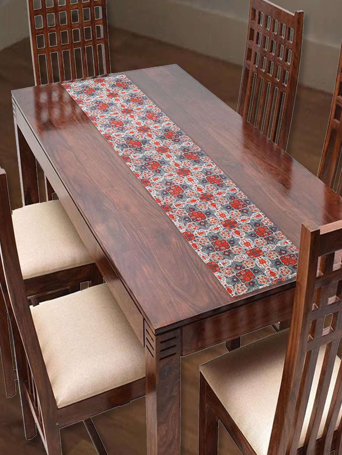 texstylers cotton rug fabric 14 x 72 inches digital print assorted table runner