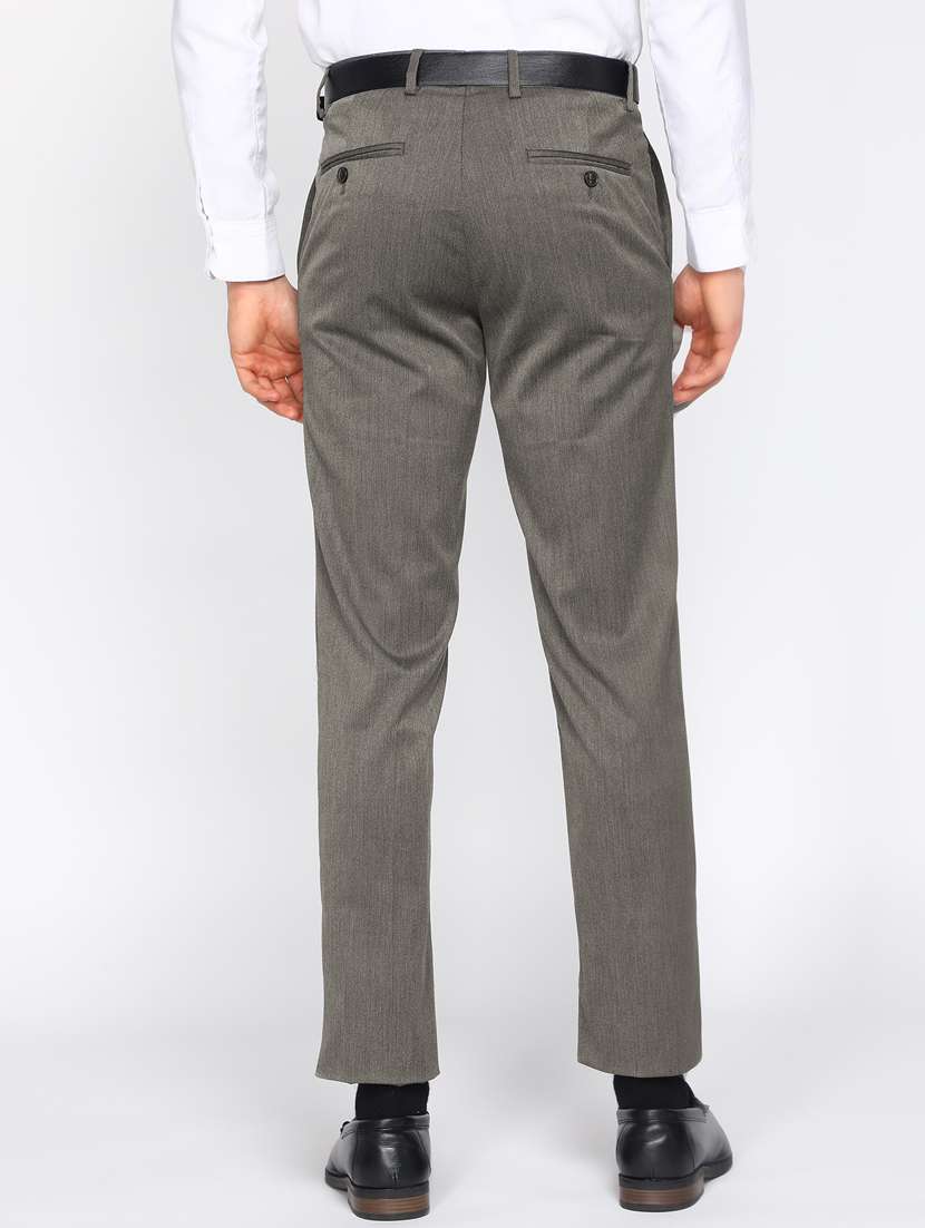 streetvibes regular fit men grey trousers - 20060277 -  Standard Image - 2