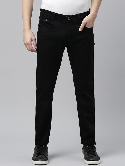 men solid mid rise jeans - 20060326 -  Standard Image - 0