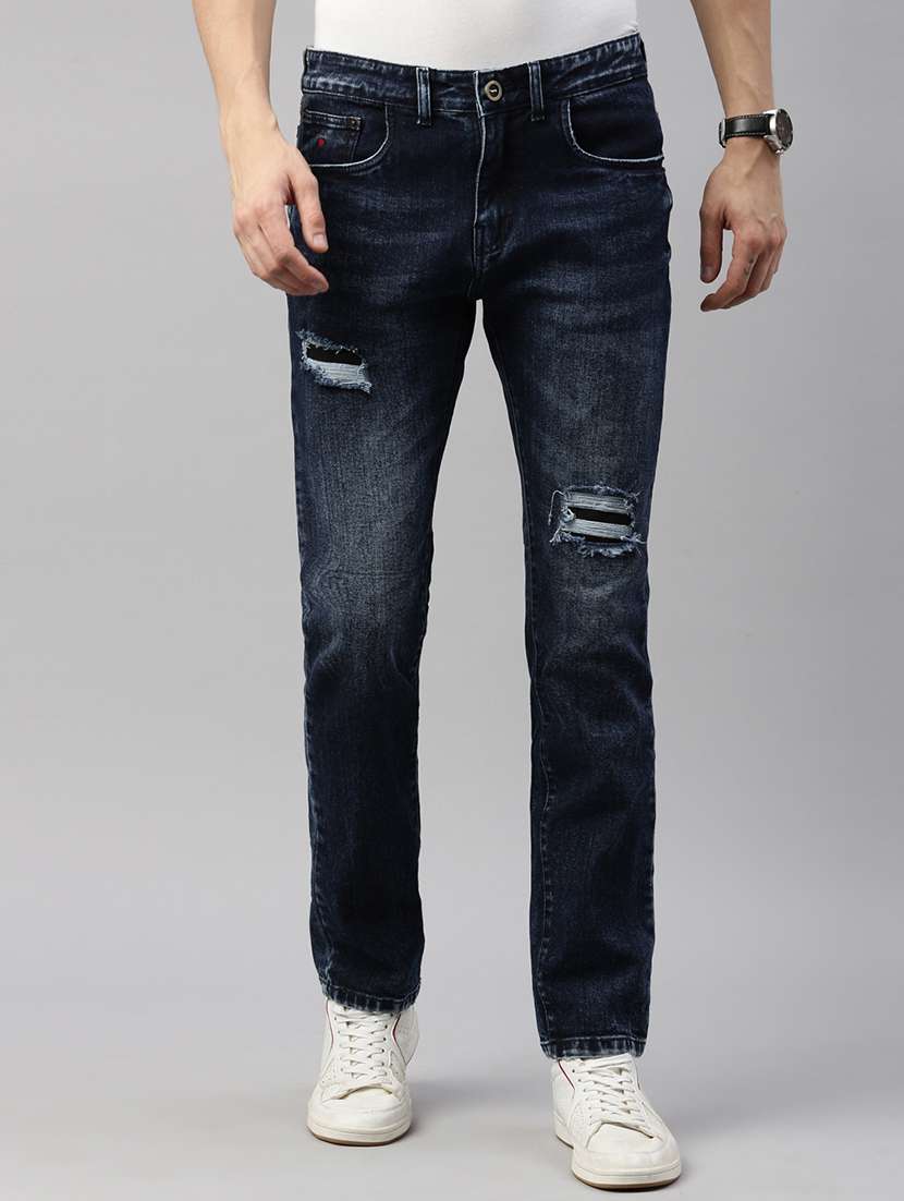 mens slim fit distressed jeans