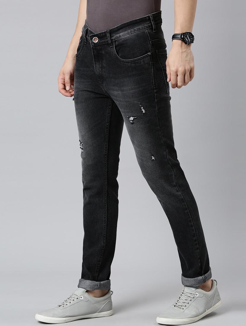 mens slim fit distressed jeans - 20060366 - Standard Image - 2