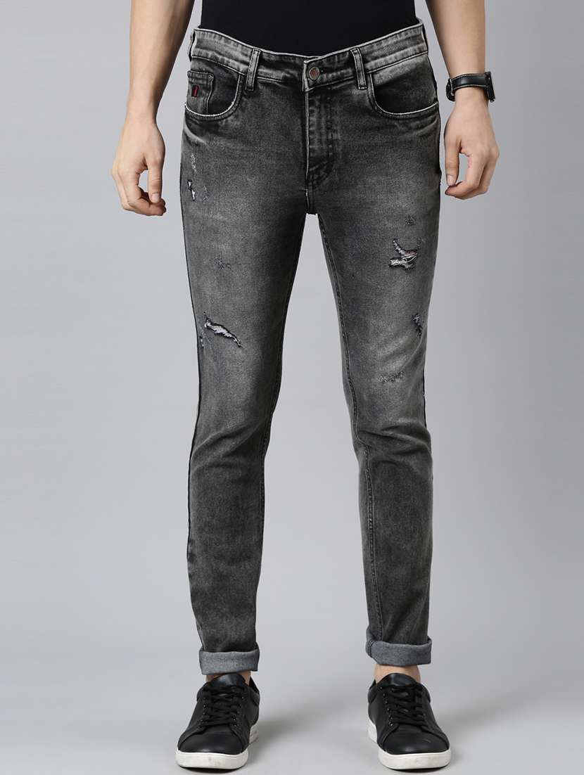 mens slim fit distressed jeans
