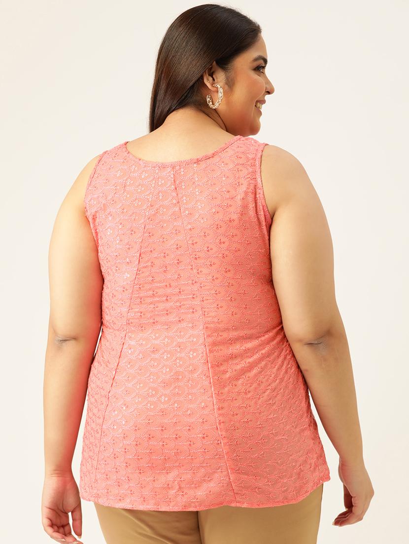 women's a line round neck top - 20060405 - Standard Image - 2