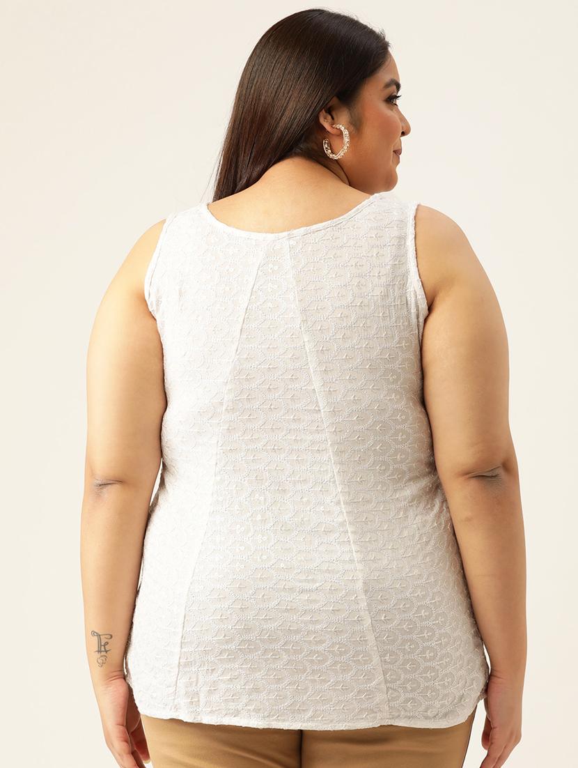 women's straight round neck top - 20060406 - Standard Image - 2