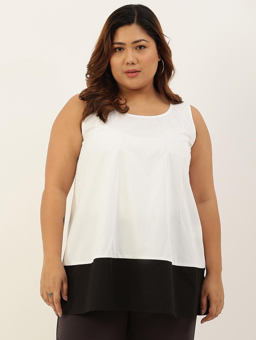 women's a line round neck top - 20061058 - Zoom Image - 0
