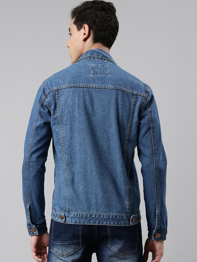 blue washed denim jacket - 20061602 - Standard Image - 2