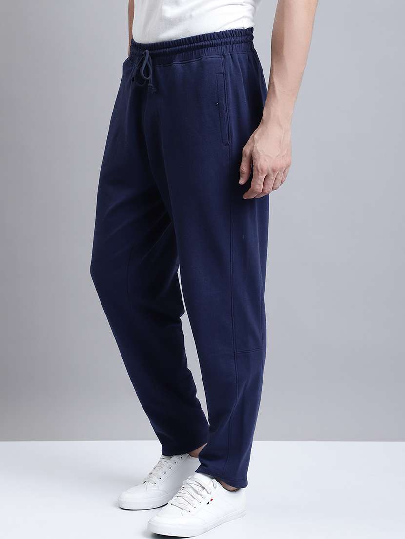 dark blue cotton track pants - 20064057 -  Standard Image - 2