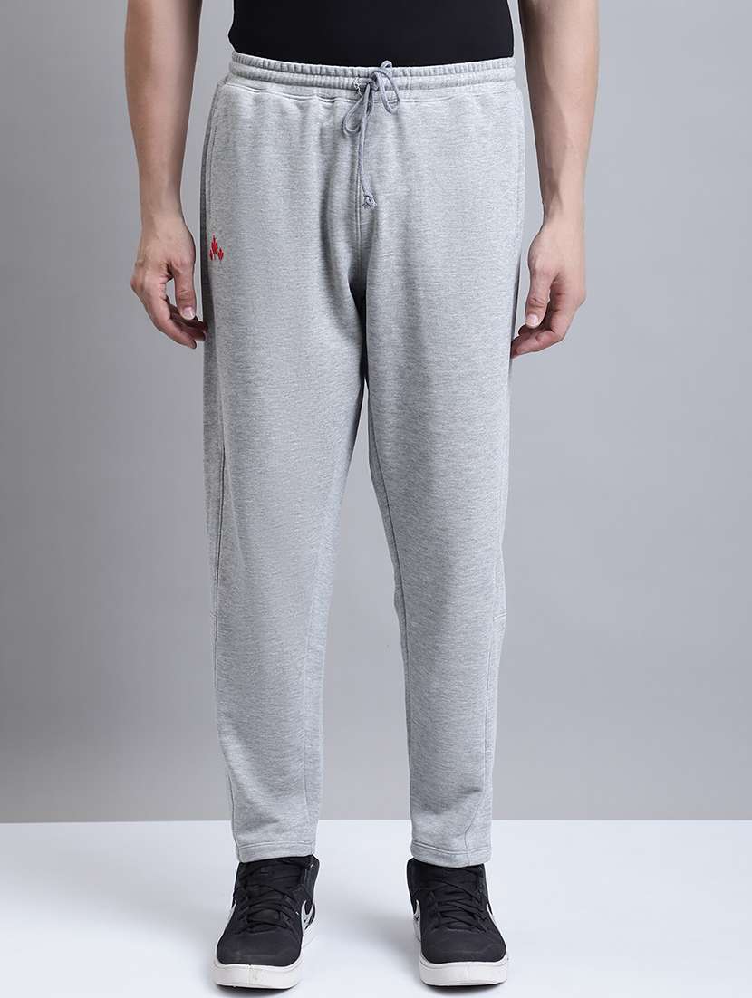 grey cotton track pants