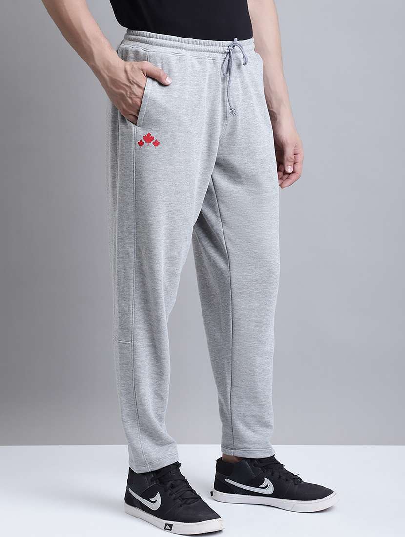grey cotton track pants - 20064059 -  Standard Image - 2