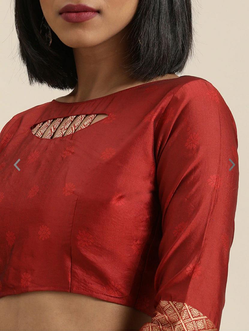navy silk banarasi saree with blouse - 20067679 - Standard Image - 2