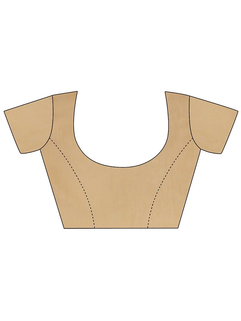 beige jamdani saree with blouse - 20067768 - Standard Image - 2