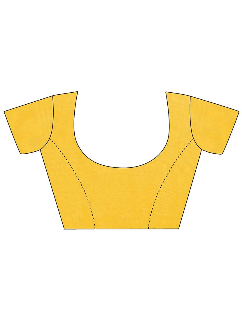 yellow jamdani saree with blouse - 20067784 - Standard Image - 2